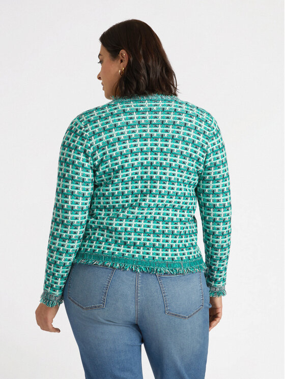 Fiorella Rubino Fiorella Rubino Cardigan M541L007911N0S5 Verde Boxy Fit