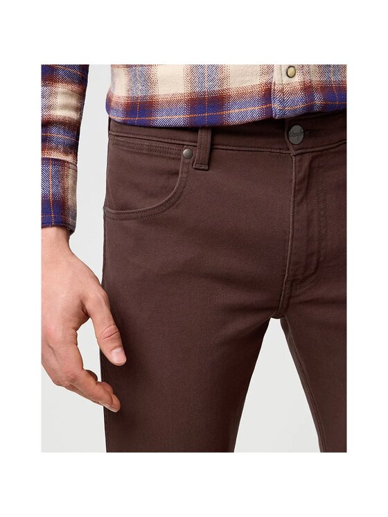 Wrangler Wrangler Jeansy GREENSBORO Brązowy Straight Fit