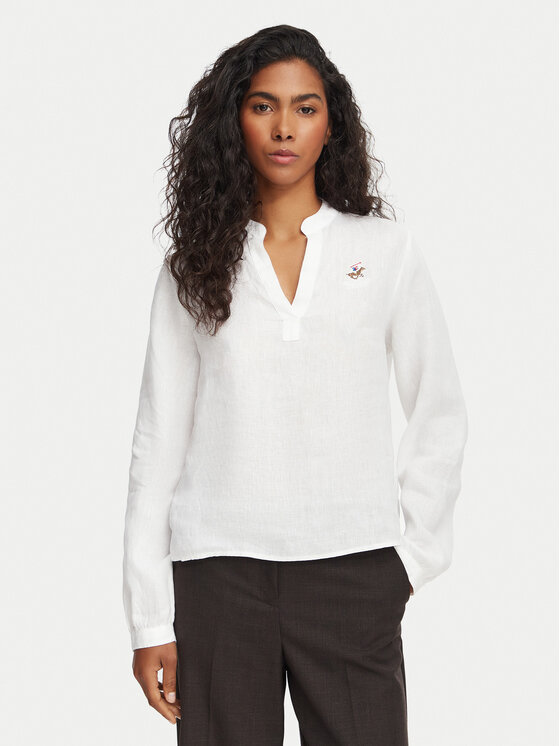 Beverly Hills Polo Club Beverly Hills Polo Club Bluse P-SS26W-OLYMPIA Weiß Regular Fit