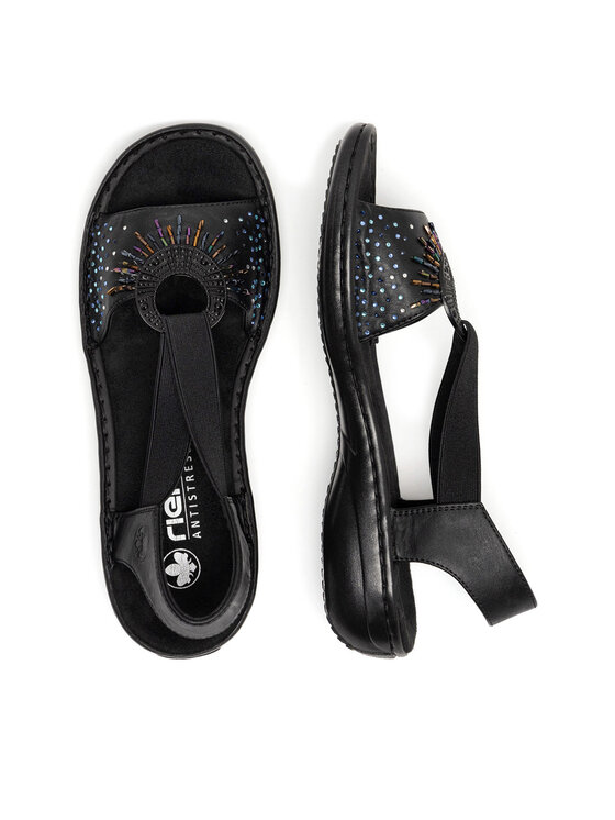 Rieker Rieker Sandali 60880-00 Nero