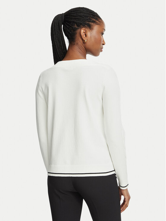 Liu Jo Sport Liu Jo Sport Sweter TF6189 MS63L Kremowy Regular Fit