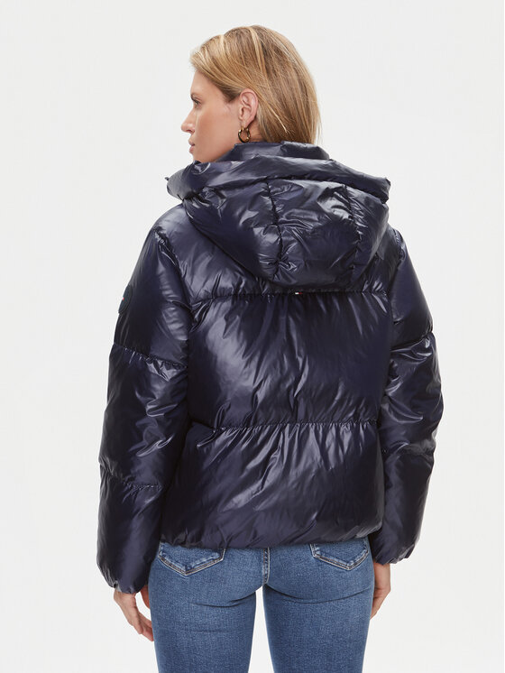 Tommy Hilfiger Tommy Hilfiger Μπουφάν πουπουλένιο New York Gloss WW0WW40836 Σκούρο μπλε Relaxed Fit