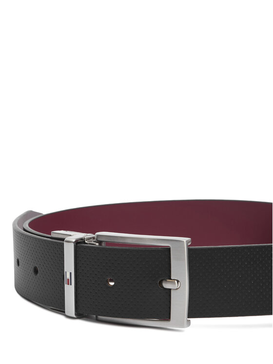 Tommy Hilfiger Tommy Hilfiger Колан Adan Rev 3.5 Pebble AM0AM14566 Черен