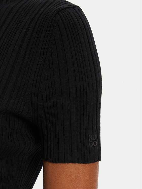 HUGO HUGO Blūze Sarphapilk 50542598 Melns Slim Fit