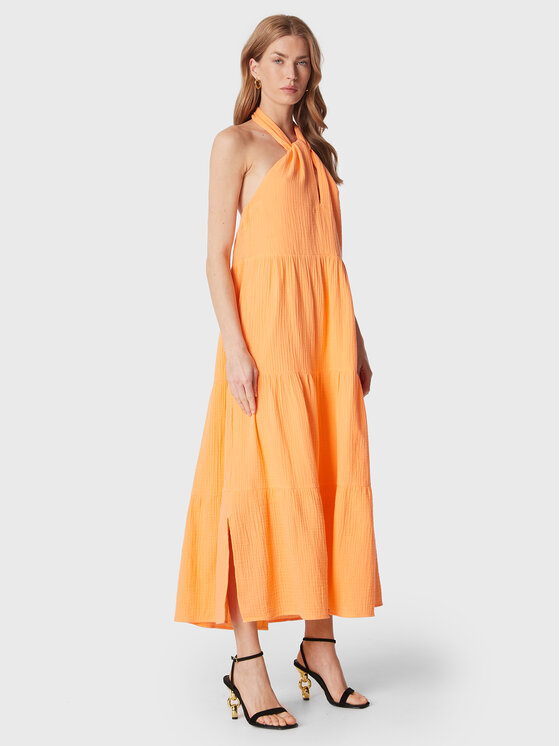 Seafolly Seafolly Sommerkleid Halter 54864-DR Orange Regular Fit