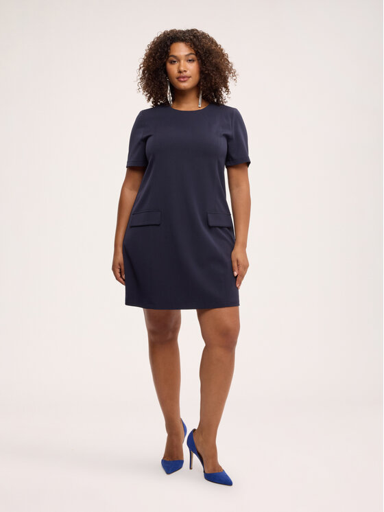 Fiorella Rubino Fiorella Rubino Vestito da giorno 7071T001836N034 Blu A-Line Fit