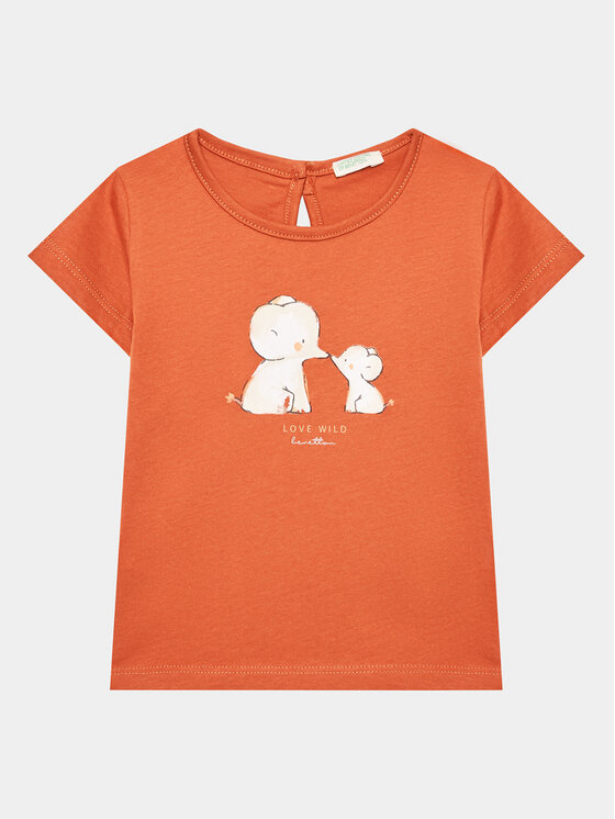 United Colors Of Benetton United Colors Of Benetton T-särk 3I1XA102U Oranž Regular Fit