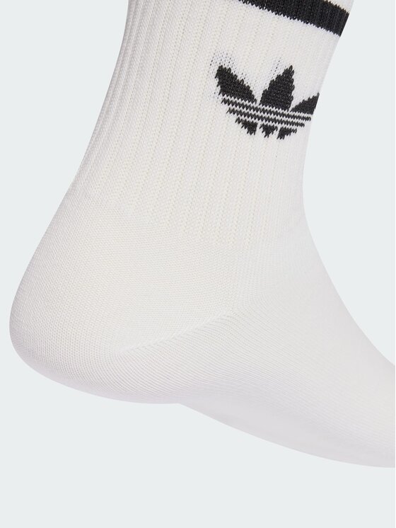 adidas adidas Skarpety długie 3-STRIPES CREW SOCKS 10 PAIRS Biały