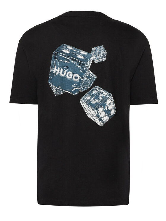 HUGO HUGO T-särk Doudi 50568720 Must Relaxed Fit