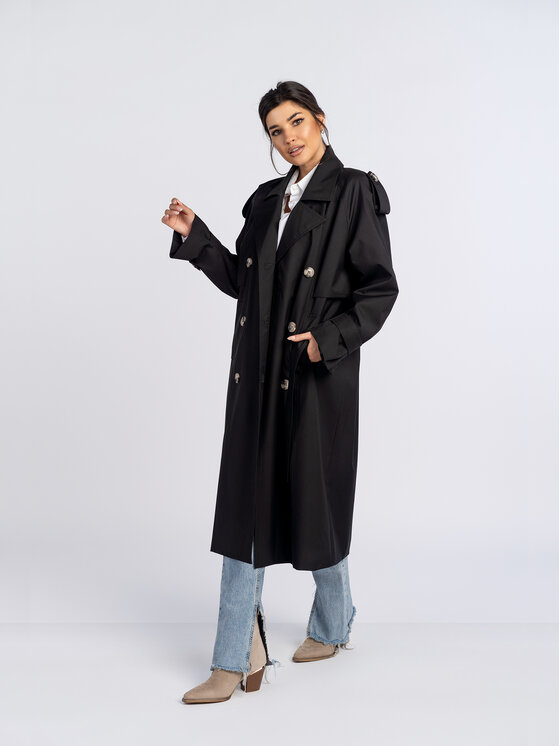 Salme Salme Trencz Amanda Czarny Regular Fit