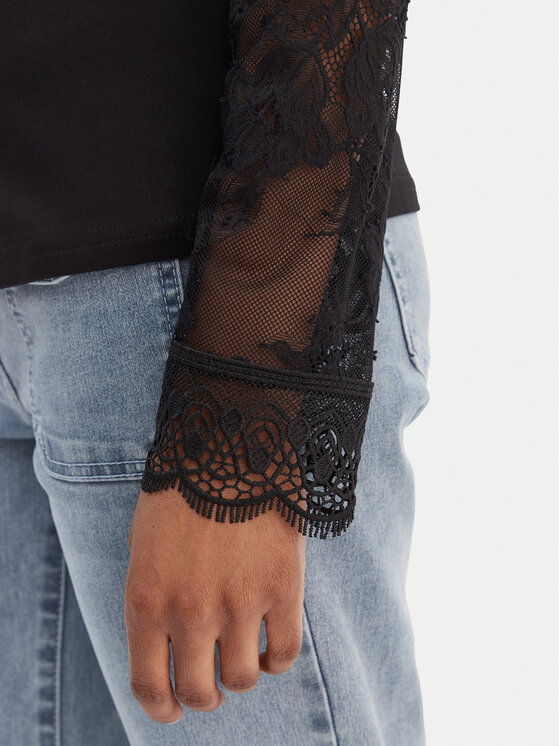 Morgan Morgan Blúzka 261-TANKA Čierna Slim Fit
