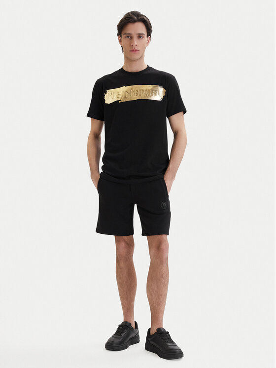 Plein Sport Plein Sport Футболка PADC MTK7204 SJY001N Чорний Regular Fit