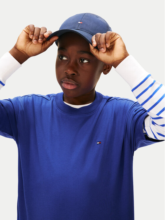 Tommy Hilfiger Tommy Hilfiger Tricou Essential Archive KB0KB09646 M Albastru Regular Fit