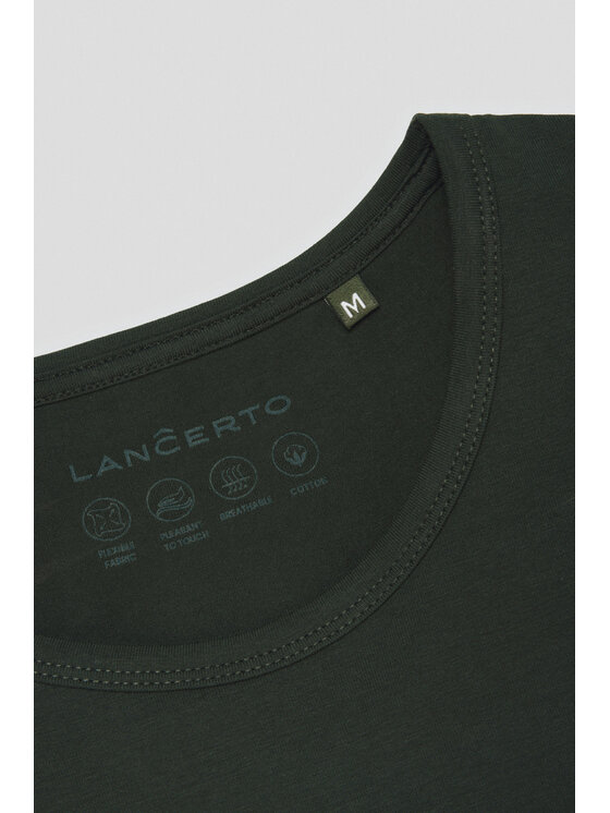Lancerto Lancerto T-Shirt Calum TS073124000017 Zielony Regular Fit