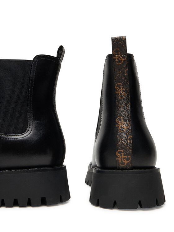 Guess Guess Kotníková obuv s elastickým prvkem FMTGOM LEA10 Černá