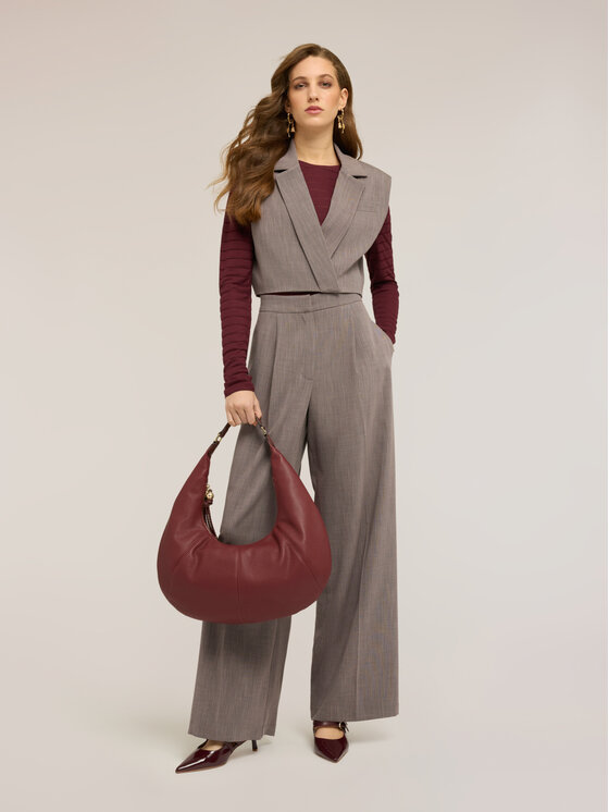 Motivi Motivi Pantaloni di tessuto P03GQ004734N0S3 Grigio Over Fit