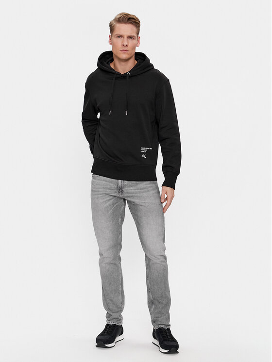 Calvin Klein Jeans Calvin Klein Jeans Mikina Modern Metals J30J324631 Černá Regular Fit