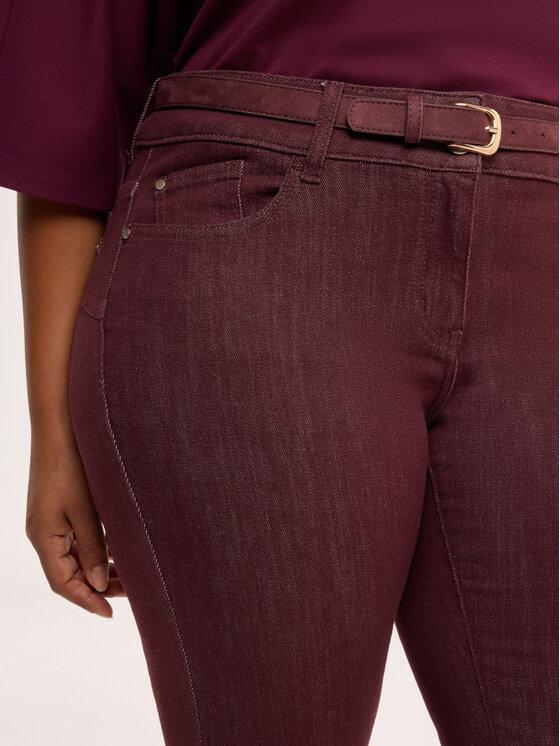Fiorella Rubino Fiorella Rubino Jeans P481T005406N036 Bordeaux Flare Fit