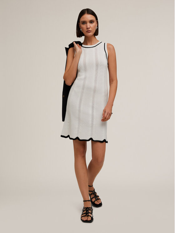 Motivi Motivi Vestito da giorno 7699W001353N0S1 Bianco Regular Fit