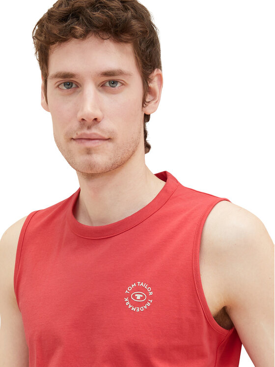 Tom Tailor Tom Tailor Tank top marškinėliai 1037261 Raudona Regular Fit
