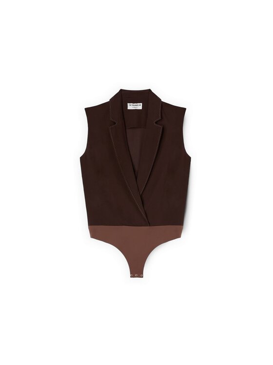 Motivi Motivi Top D039Q000546N032 Marrone Slim Fit