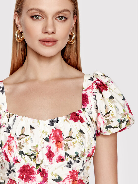 Vestito estivo WA2281 T4883 Bianco Regular Fit