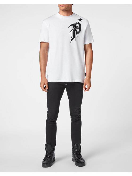 PHILIPP PLEIN PHILIPP PLEIN T-Shirt 12863 Bílá Regular Fit