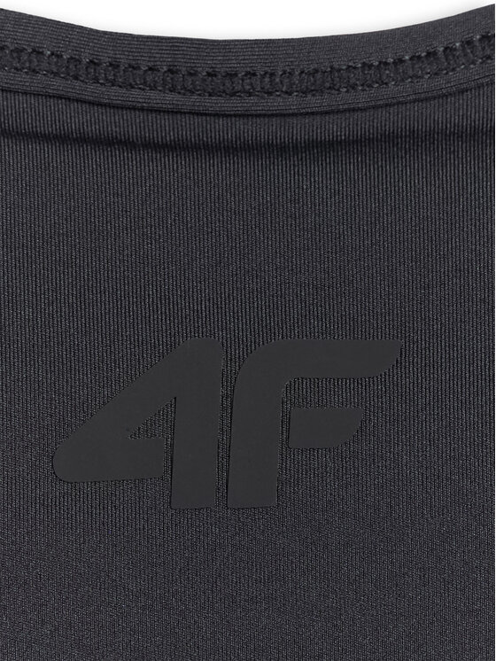 4F 4F Biustonosz sportowy BASIC+ Czarny