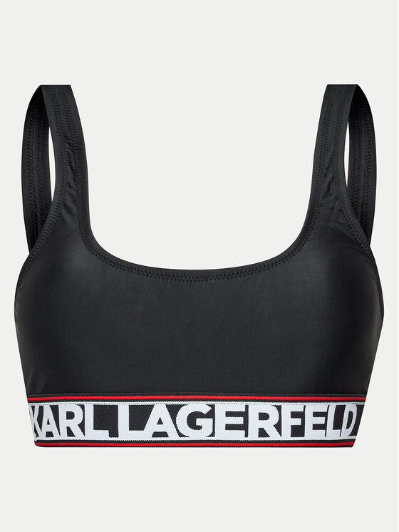 KARL LAGERFELD KARL LAGERFELD Góra od bikini 240W2221 Czarny