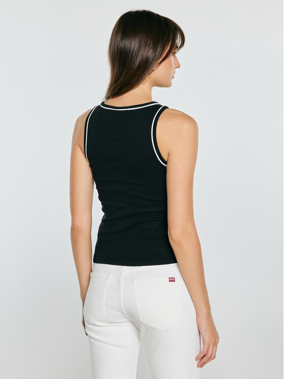 BIG STAR BIG STAR Top LESSA Czarny Slim Fit