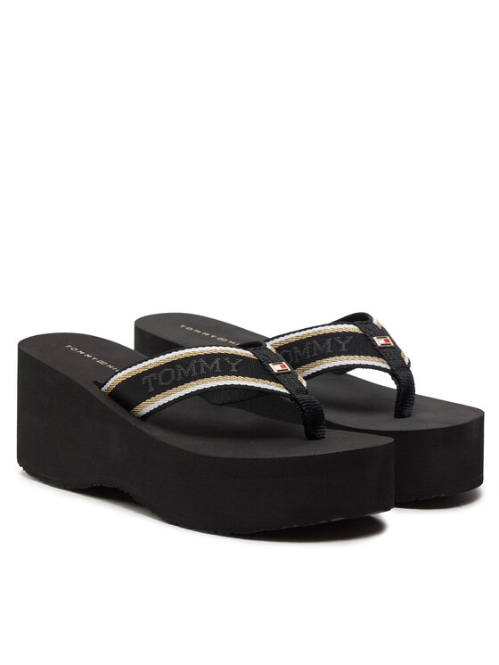 Tommy Hilfiger Tommy Hilfiger Σαγιονάρες Im Platform Beach Sandal FW0FW08236 Μαύρο