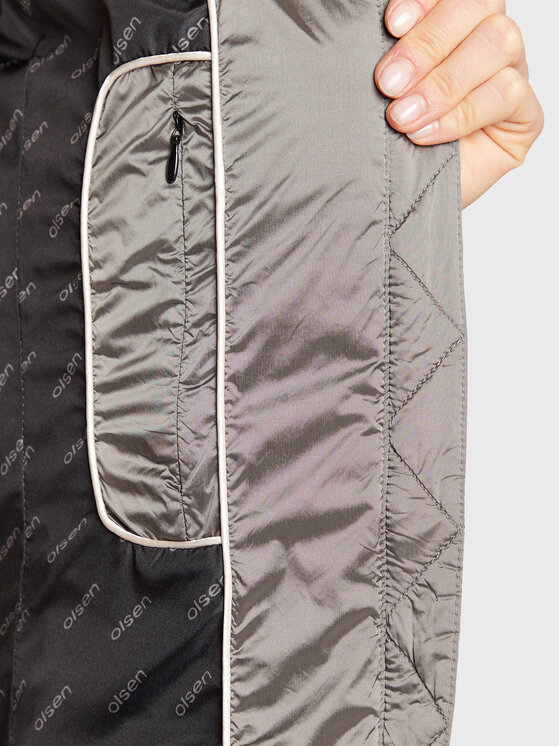 Olsen Olsen Демісезонна куртка Casual Icons 15101375 Сірий Regular Fit