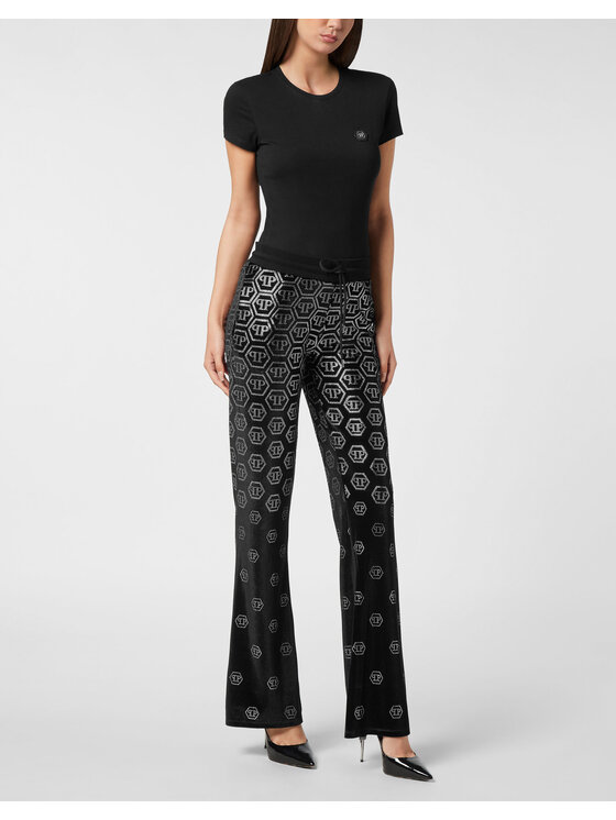 PHILIPP PLEIN PHILIPP PLEIN Teplákové nohavice 26347 Čierna
