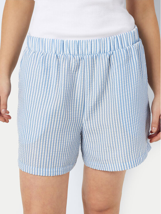 Noisy May Noisy May Pantalon scurți din material 27029913 Albastru celest Loose Fit