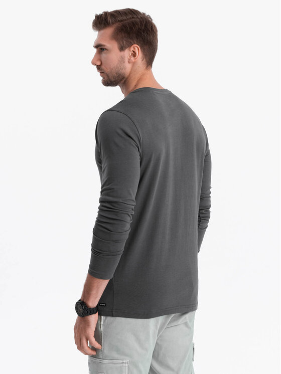 Ombre Ombre S dlouhým rukávem OM-LSCL-0107 Šedá Fitting Fit