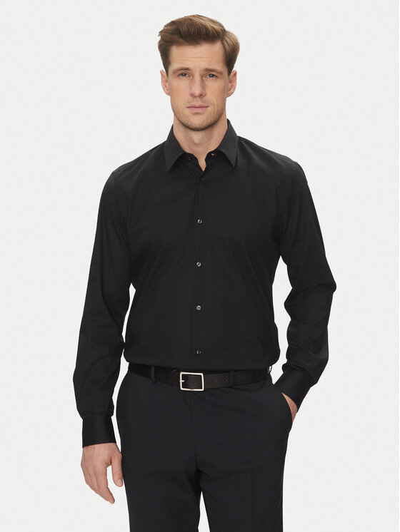 JOOP! JOOP! Cămașă 17 JSH-63Pierce 30044587 Negru Slim Fit