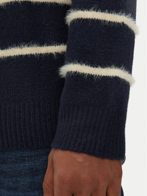 Brave Soul Brave Soul Sweter MK-248OSLO Granatowy Regular Fit