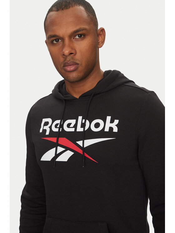 Reebok Reebok Bluza Identhlty Big Logo 100221781 Czarny Regular Fit