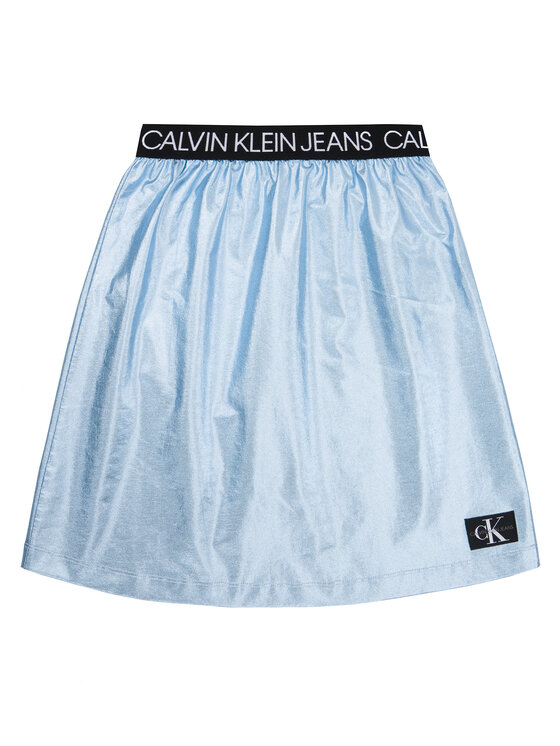 Calvin Klein Jeans Calvin Klein Jeans Jupe Metallic Foil IG0IG00415 Bleu Regular Fit