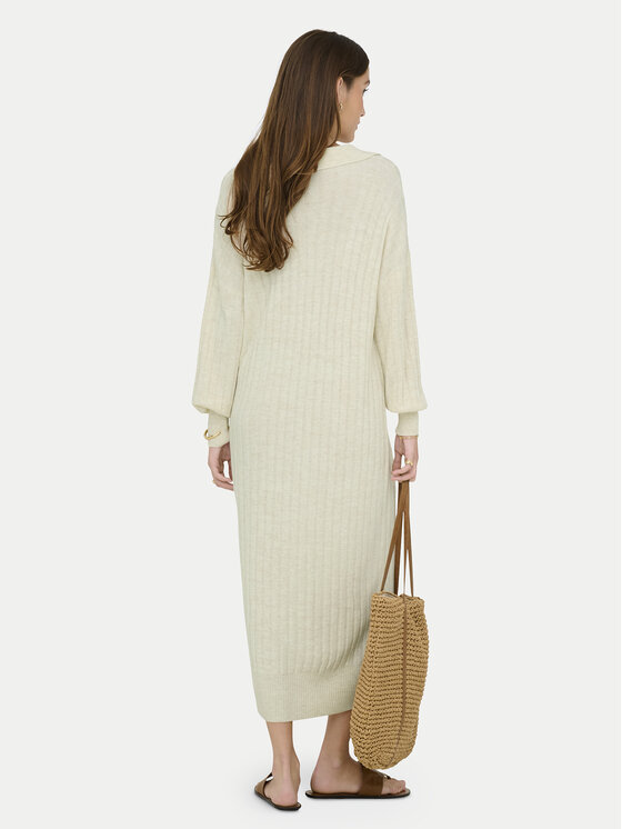ONLY ONLY Pletena obleka Tessa 15353117 Bež Regular Fit
