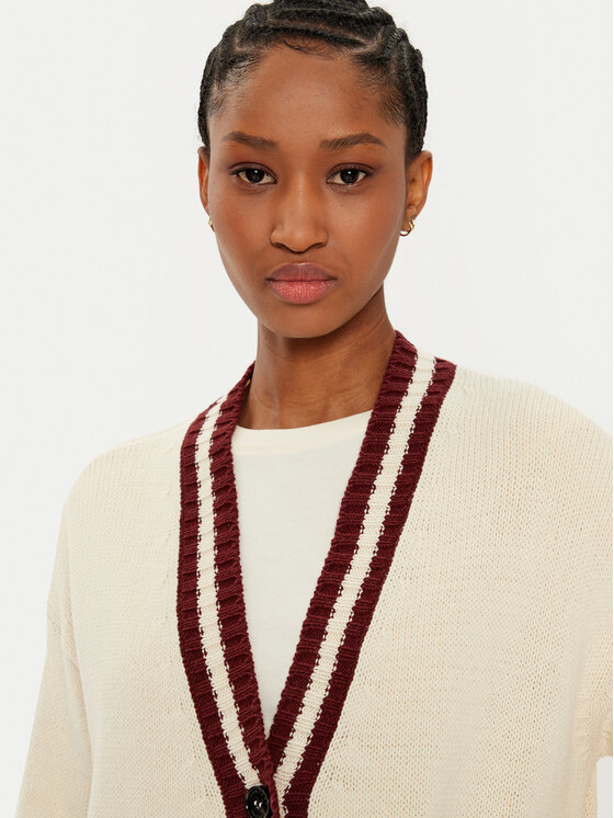 Weekend Max Mara Weekend Max Mara Cardigan Vicolo 2515341061 Écru Regular Fit