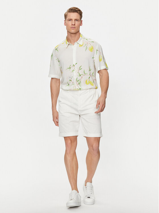 Guess Guess Koszula M4GH59 WD4Z2 Biały Slim Fit
