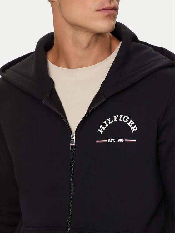 Tommy Hilfiger Tommy Hilfiger Mikina Roundall MW0MW35571 Černá Regular Fit
