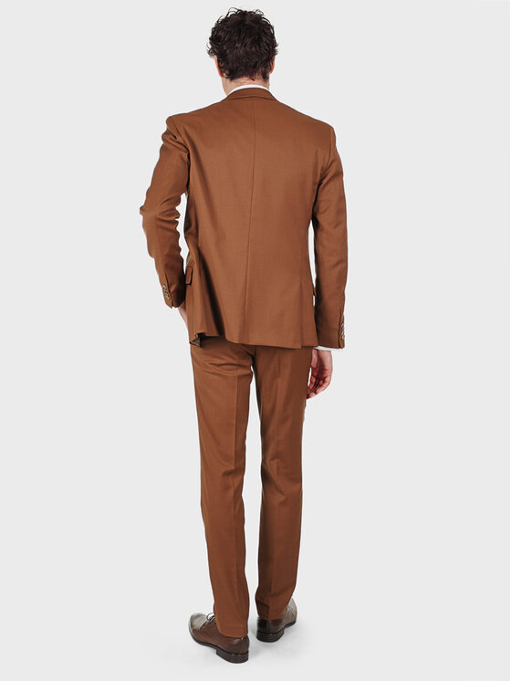 Evenemen Evenemen Garnitur VULCANO Brązowy Slim Fit