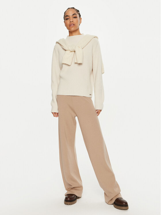 Calvin Klein Calvin Klein Pantaloni trening K20K207680 Bej Relaxed Fit