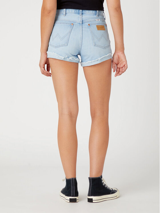 Wrangler Wrangler Džinsiniai šortai W23K73171 112332346 Žydra Regular Fit