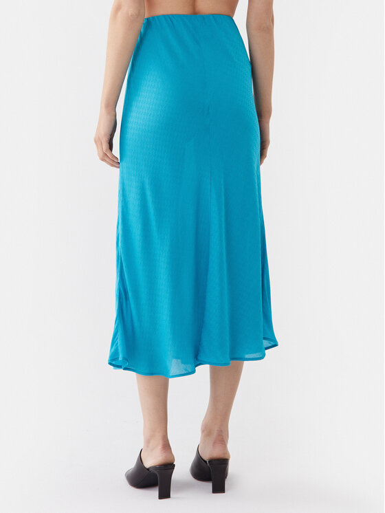 Herskind Herskind Midi sukně Tween 4848953 Světle modrá Regular Fit