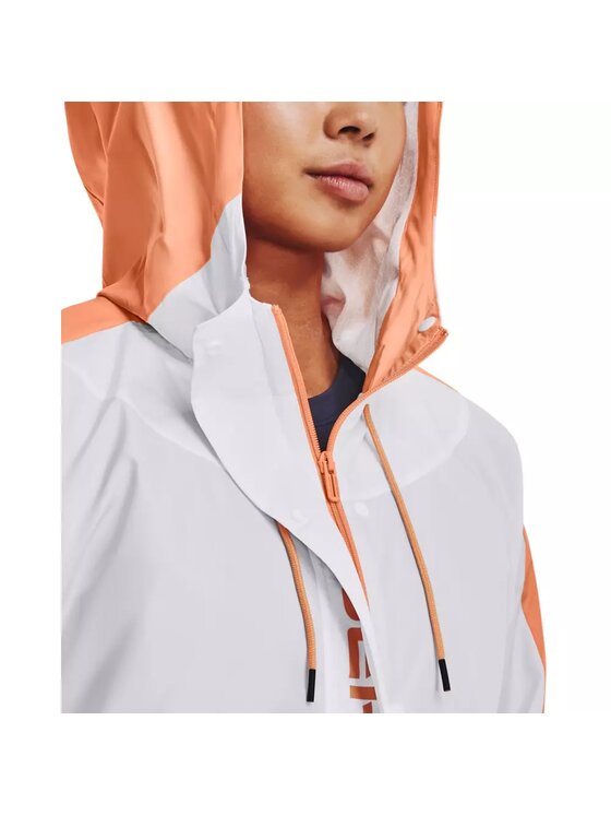 Under Armour Under Armour Kurtka anorak Rush Woven FZ Jacket Biały Regular Fit