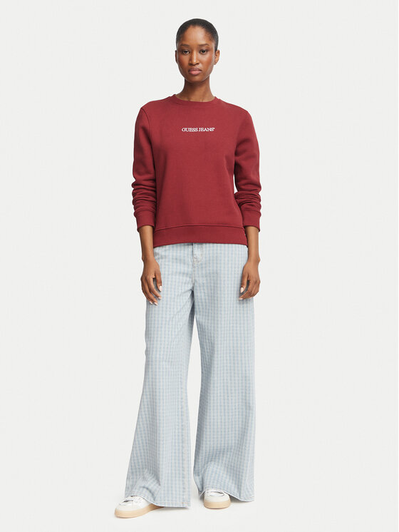 Guess Guess Pluus W4YQ10 KC811 Bordoopunane Regular Fit