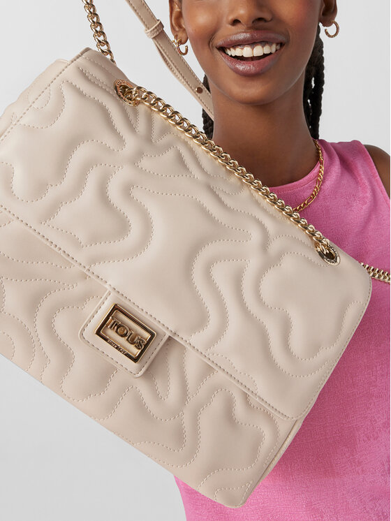 TOUS TOUS Handtasche Bandolera Solapa M. K Dream 2001576943 Écru